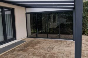 Pergola aluminium vitre